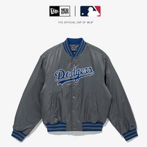 뉴에라 13338642 MLB LA 다저스 야구점퍼 스타디움 재킷 그레이, 없음