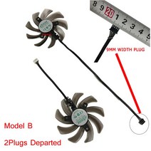 미션오일쿨러 2 개세트 GA91S2U 그래픽 카드팬GPU 쿨러그래픽카드 냉각기적용 대상 P, [01] Type B PowerPlug