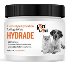 고양이영양제 HydrADE 파우더 - 개와 고양이의 탈수를 위한 전해질 고양이를 수화 많은 사랑을 받는 애완동물 제품8온스, [01] 8온스