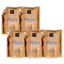 미쟝센 샤이닝 샴푸 리필용, 5개, 2000ml