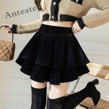 [Anteater]가을 겨울 스커트 여자 귀여운 a라인 벨벳 스커트 A9fei1115QZ8