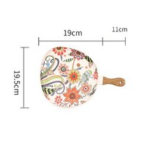 이케아 중국 그릇 자기 공기 접시 찻잔 면기 예쁜 면그릇나무 손잡이가있는 북유럽 컬러 유약 세라믹 서양 음식 과 파스타 홈 크리 에이 티브 과일 샐러드 빵, B-소형