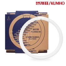 금호전기 번개표 써크라인 형광등 단파장 FCL40SD 40W 주광색 10개입, 주광색(흰색빛)