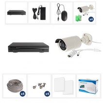 녹화기 POE 세트 300만화소 CCTV IP 4채널 카메라 NVR