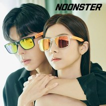 눈스터 다비드 편광 선글라스 미러광학렌즈, 무광블랙, 그린미러