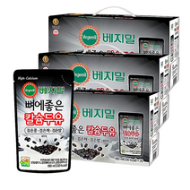 베지밀 검은콩 고칼슘 두유 (60팩) 뼈에 좋은 칼슘 검은콩과검은참깨 시니어 임산부 두유, 칼슘두유 (검은콩 검은깨 검은쌀) 60팩