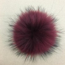 큰 사이즈 DIY 진짜 여우 모피 폼폼 너구리 공 자연 폼폼 모자 가방 신발 스카프