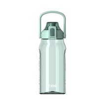 CILLE 빨대물병 헬스물통 2L 트라이탄 워터보틀 스포츠 등산 자전거, 그린-1500ml