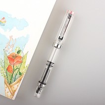 만년필 플라스틱 투명 펜촉 피스톤 필러 잉크 필기용 학교 사무용품 문구, 없음, 8.ONE PEN - EF 0.38MM