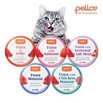 펠리코 고양이 간식캔 95g *24개, 캣 참치순살과 게살 캔 95g*24개