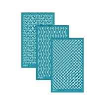Harilla Kin 3 개 폴리머 클레이 도구 실크 스크린 스텐실 재사용 가능한 인쇄 귀걸이 장식 점토 스탬프 DIY 보석 제작 공예 H