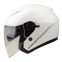 MT 헬멧 BOULEVARD GLOSSY PEARL WHITE, S