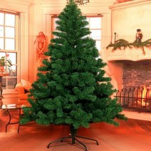 대형 크리스마스트리 무장식트리 빼곡빼곡트리 그린 크리스마스 1.5 1.8 미터, 플로킹 1.8m 레드 패키지