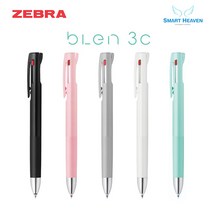 제브라 블렌 3색볼펜 BLEN (진동을 줄인), 0.5mm 블루그린