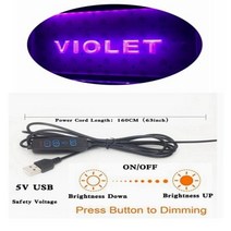 네온사인 간판 홈바 온에어 웨이브 LED 네온 사인, 42.Violet - 60x40 Plus Gift bo