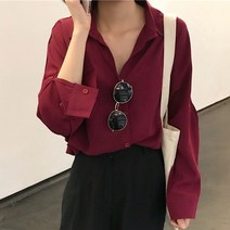 [드레스날다] 시크해라 루즈핏 무지 블라우스(mbl1354)