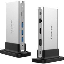 썬더볼트허브 lention usb c 허브 도킹 독, 협력사, 11실버