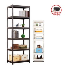 [폴던스랙] 150 40 높이 90 (cm) 6단 코팅상판 무볼트 철재 앵글선반, 블랙앵글