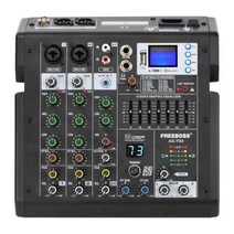 빵반죽기 스탠드믹서기 Freeboss AG-TD4 시리즈 4/6 채널 99 효과 7 밴드 EQ USB 재생 및 기록 블루투스 Dj
