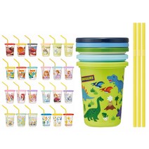 캐릭터 빨대컵 3P세트 우유컵 쥬스컵 음료컵, 맥퀸 카 빨대컵 320ml, 3개