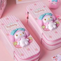 시나모롤 마이멜로디 복층필통 산리오필통 입체필통 파우치필통, 헬로키티 필통