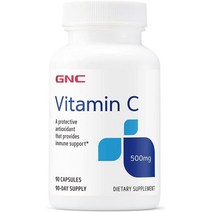 GNC 비타민C Vitamin C 500mg 90캡슐, 수량, 상세참조