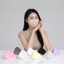 세부리형 kf94 컬러 마스크 대형 100매, 다크그레이