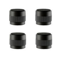 퓨어퍼스트 가구 다리높이조절 받침대 4개, 50mm, 블랙