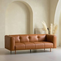 [빠른배송+3만원 즉시할인] 아이데뉴 바게트 천연 면피 가죽 소파 3인용 4인용 카우치 쇼파 방문설치, 02) 바게트 4인, 옴므그레이