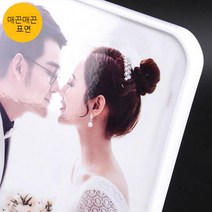 영운 스튜디오 가족사진 인화 크리스탈 액자 맞춤 벽걸이 어린이 아기사진 웨딩사진 고화질 주문제작 프리미엄, 화이트 라인 에코 크리스탈, 30x30cm