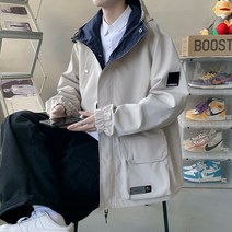 점퍼 오버핏 패딩 다운 경량 홍콩 패션 브랜드 툴링 재킷 조수 가을과 겨울 기능적 바람