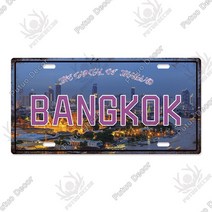 오토바이 번호판 스티커 튜닝 브라켓 Putuo 장식 Capital 번호판 금속 사인 플라크 빈티지 주석 레스토랑, 02 LP1324_01 5.9x11.8inch