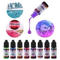 3 구매 UV 에폭시 DIY 보석 만들기를위한 1 무료 10ml 수지 액체 안료 염료 디퓨저 잉크 받기, 레드
