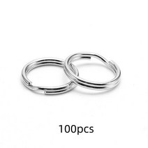 기부반지 50/100 개 스테인레스 스틸 오픈 점프 링 DIY 키 체인 열쇠 고리 보석 공예 만들기 용품 재료 액