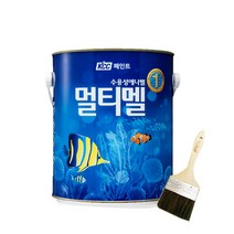 숲으로 멀티멜 수성페인트 3.78L 친환경 벽지 방문 가구 반광, 백색