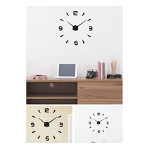 이사 셀프 자녀방 꾸미기 붙이는 벽시계 입주 벽장식 식당 거실 매장 집들이선물 간편