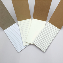 미니 수첩 메모 작은 손수첩 어린이 만능 얇은 크라프트 포켓수첩 교회 학생 사무 휴대용수첩 모눈 무지 스케줄러 유선 메모장, 무지_[FJH_221]