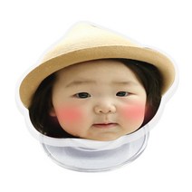스마트 그립 아크릴 톡 제작 아기얼굴 강아지, 원형, 1개