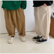 레브 센터절개 코튼팬츠 겨울 따뜻한 유아복 유아동의류 유치원패션 절개바지 아동얼집룩