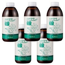 EM원액500ml5개/미생물제제/자연연료/유기물발효/악취제거/수질정화/환경개선/미생물효소/이엠원액, EM원액(5개)