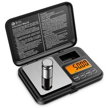 커피 차 고정밀 분말 전자 저울 미니 휴대용 계량 가정용 스케일 0.01g/200g 디지털 정밀 전문 포켓 50g 교정 분동 포함, A1, 한개옵션2, 한개옵션1