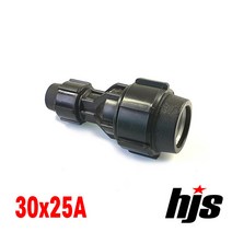 HJS PE 이경 소켓 레듀샤 30x25A (나사조임식 이음관 30mm 25mm), 1개