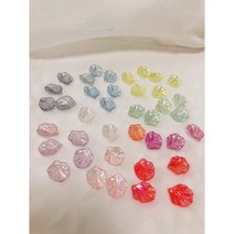 그레이스샵 리본공예 부자재 오로라 다색 꽃잎 파츠 15개랜덤 (한세트15개)
