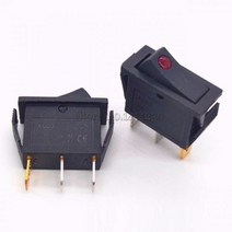 KCD3 로커 스위치 16A 250V 20A 125VAC 2Pin/3Pin ON-OFF ON-OFF-ON 2 / 3 위치 KCD3-102/N 15*32mm 전원 스위치 리셋 스위치, Red Led Dot