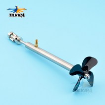 선외기엔진 모터 보트 4mm 보트 샤프트 + D50mm 4 블레이드 프로펠러 카단 조인트 RC 전기 미끼 용 그리스, 13 L15cm 013-4x2.3mm