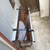 캐노픽스 1000x3000 현관 창문 비가림 차양 렉산 브라켓 자재 베란다 비막이 채양, 엠보별_브라운, 그레이, 은백색(기본색상)