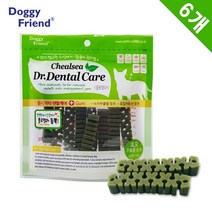 [개밥의신]면역강화 클로렐라함유 치석제거 덴티스츄 개껌 6봉 개뼈다귀 강아지입냄새 반려견 말랑츄 복슬