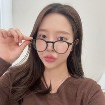 VANANA2 심플 데일리 캐주얼 동글동글 원형 뿔테 안경테