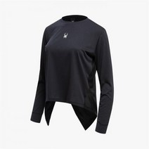 SPYDER 여성 레이어링 롱 슬리브 티셔츠 SPFFCNRL253WBLK