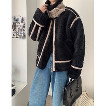 베이지색 하이넥 남자 겨울 페이크퍼 자켓 찬바람불때 스타일리쉬 남성 아우터 재킷